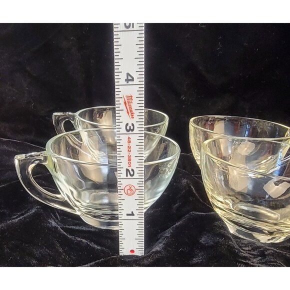 Vintage Colonial Glass Punch Cups, set of 4 - Picture 4 of 8